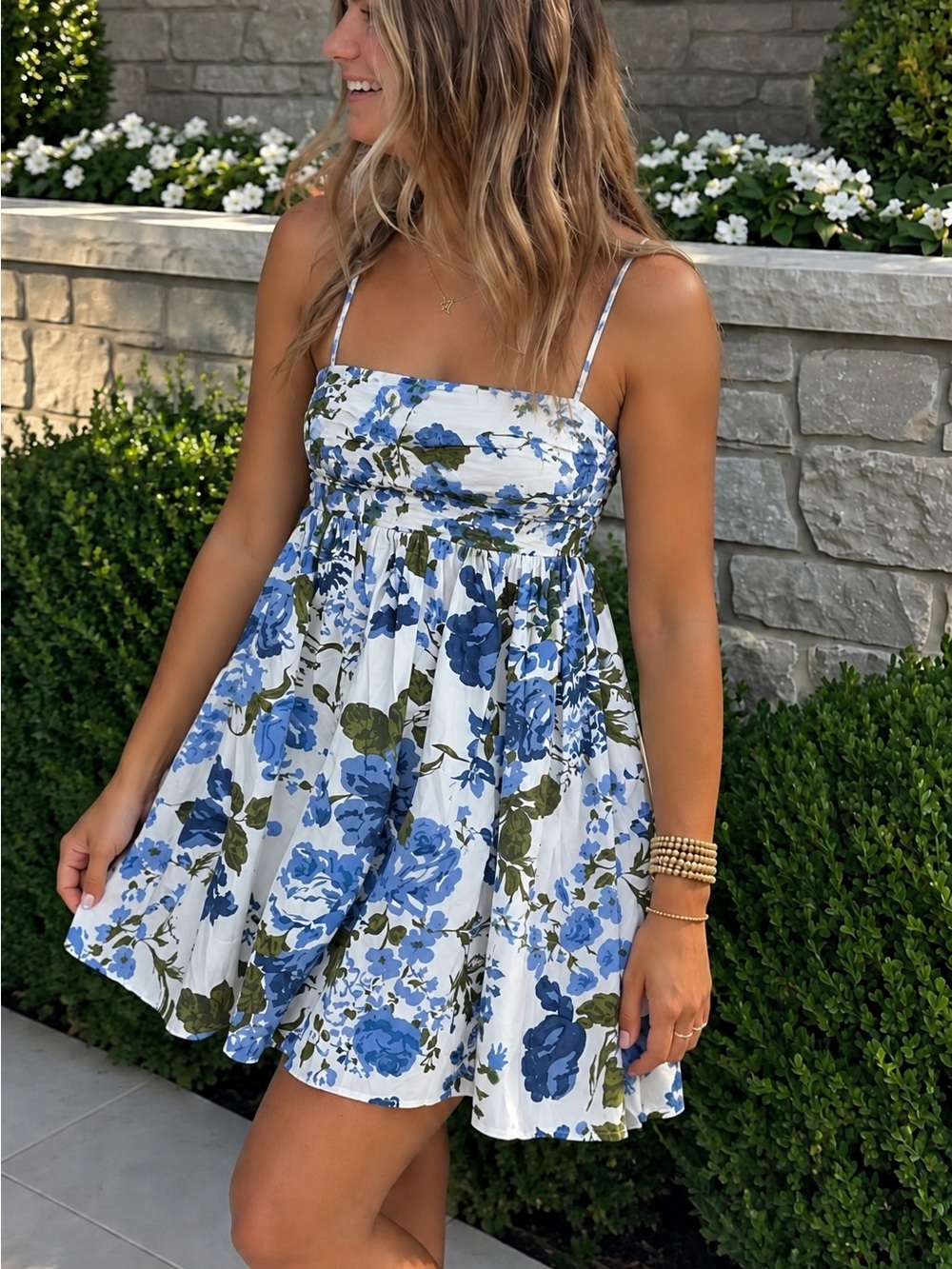 Reformation Catarina Mini Dress in Lucca